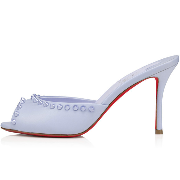 Christian Louboutin Me Dolly Spike 85 Skylight Purple Sandal Mule Heel Pump 39.5 - Picture 3 of 12
